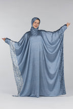 Royal Azure Damask | Silk Satin Butterfly Esdal