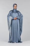Royal Azure Damask | Silk Satin Butterfly Esdal