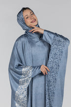 Royal Azure Damask | Silk Satin Butterfly Esdal