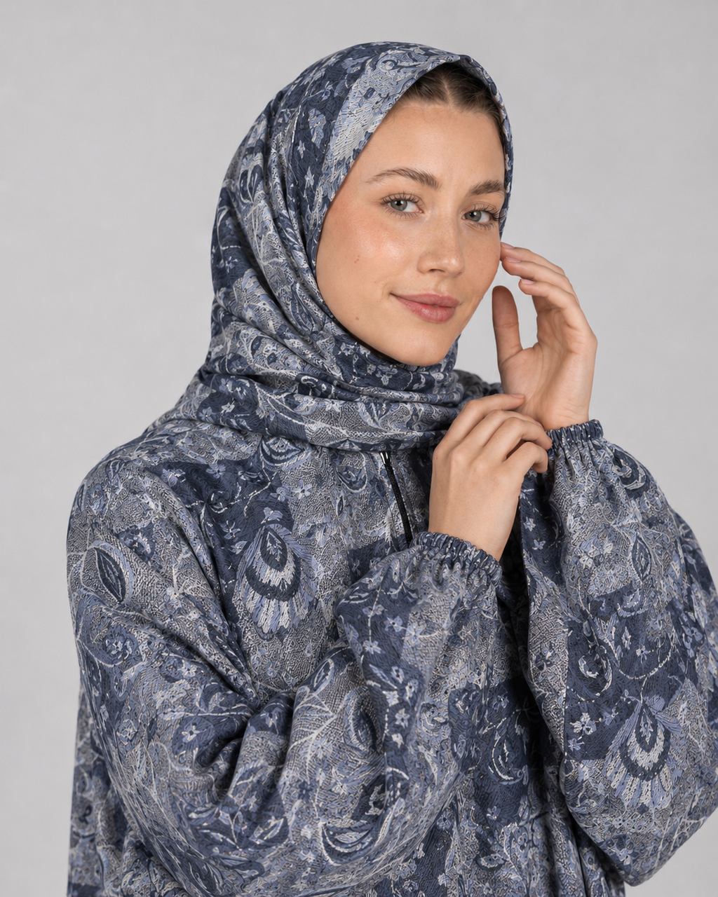 Slate Paisley Baroque | Soft Fabric Esdal