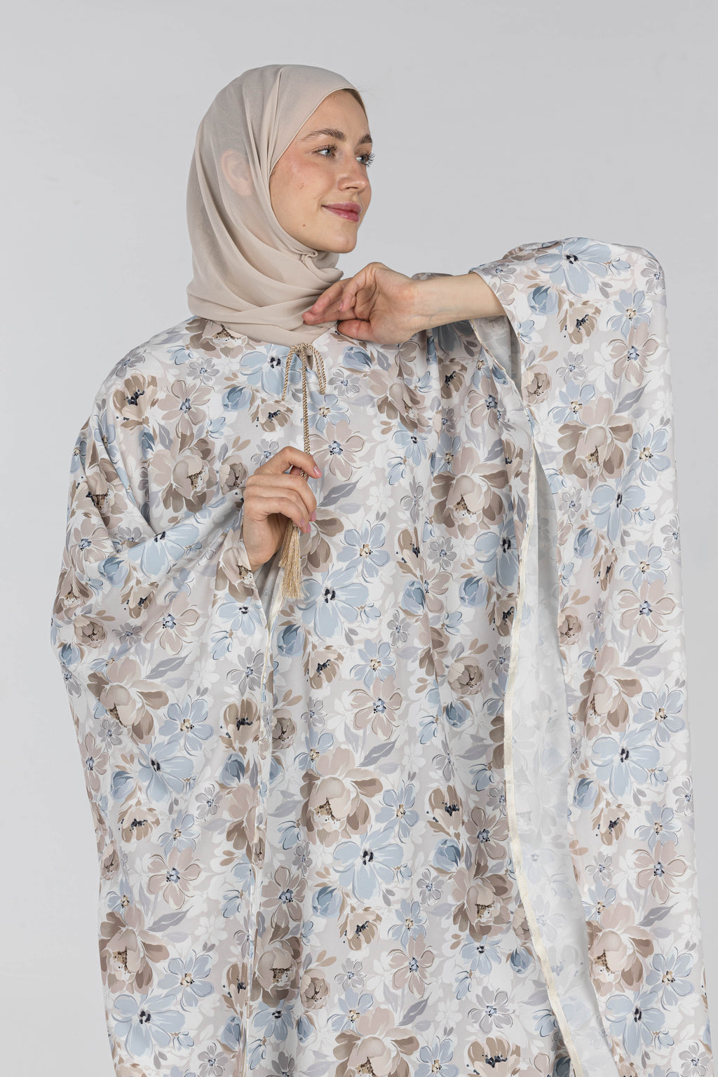 Watercolor Bloom | Soft Fabric Abaya
