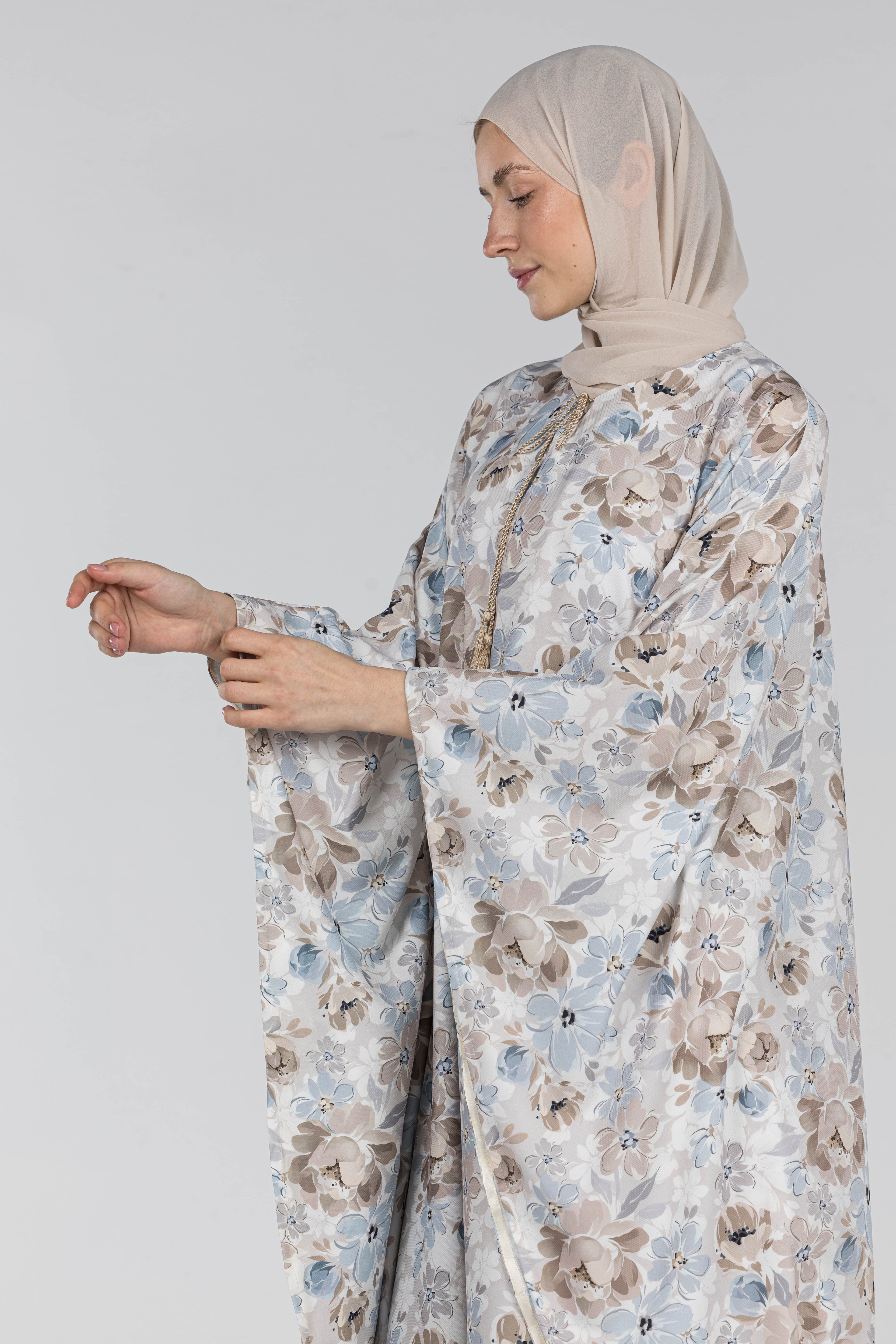 Watercolor Bloom | Soft Fabric Abaya