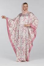 Peony Bloom | Silk Satin Abaya