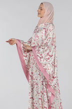 Peony Bloom | Silk Satin Abaya